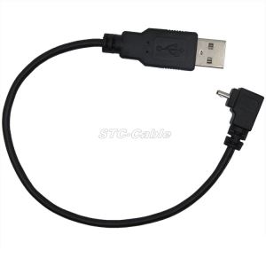 USB 2.0 A 수 - 마이크로 USB B 수 업 앵글 케이블